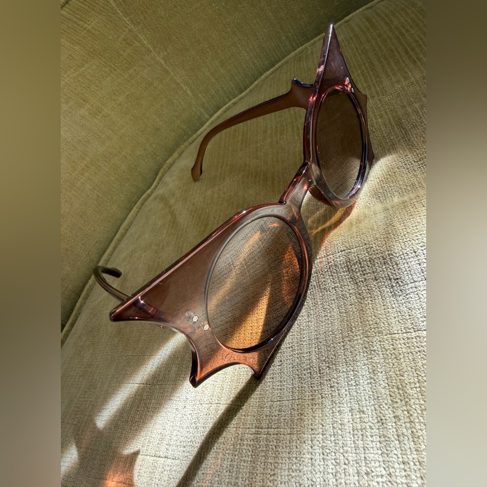 Brown Cat-Eye Bat-Wing Sunglasses - Picture 6 of 6